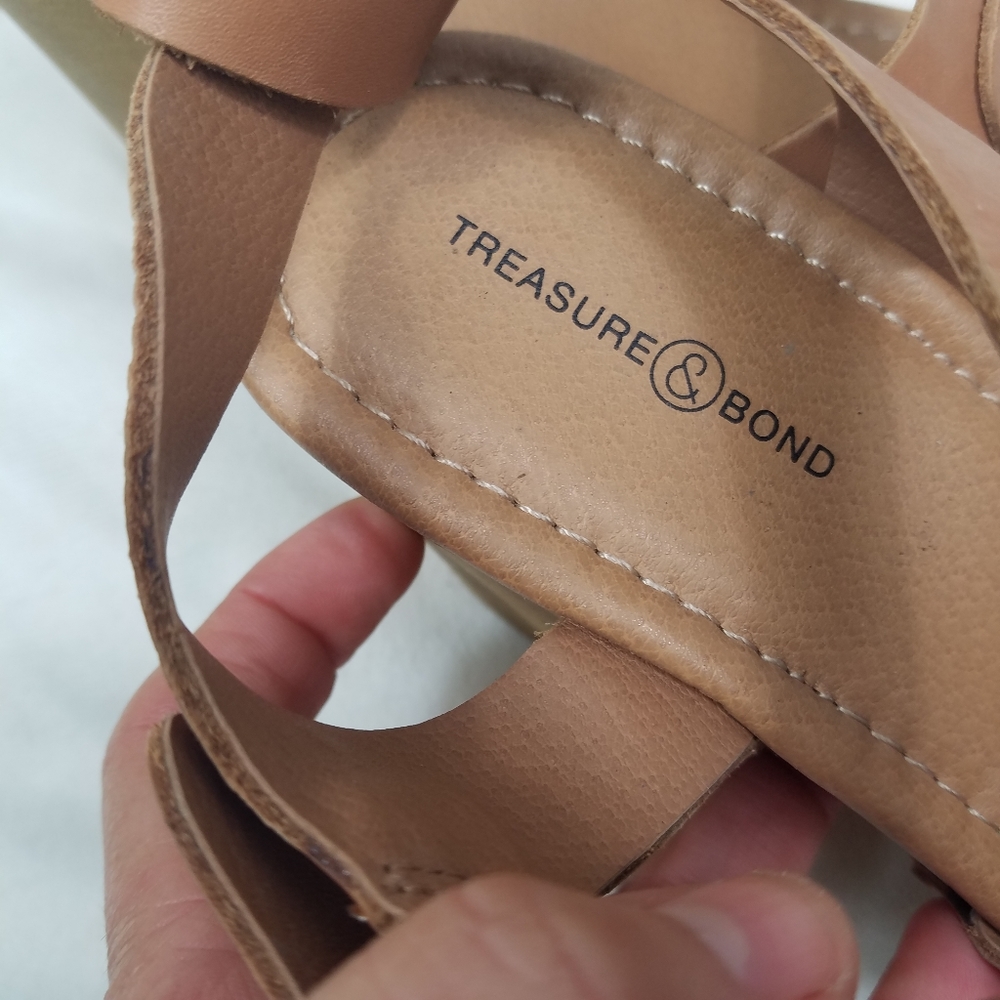 Treasure and Bond Brown Leather Sandals Size 9 - Picture 6 of 6
